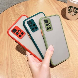 เคสมือถือ Case Xiaomi Redmi 10 เคสกันกระแทก ปุ่มสีผิวด้าน เคสกันรอยกล้อง ขอบนิ่มหลังแข็ง ส่งจากไทย