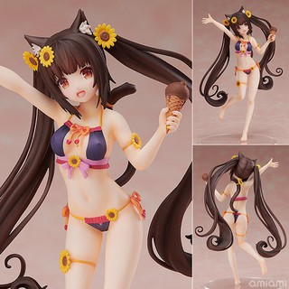 Figure ฟิกเกอร์ Model โมเดล จากการ์ตูนเรื่อง Nekopara เนโกะพารา Chocola ช็อคโกล่า Swimsuit 1/12 ชุดว่ายน้ำ