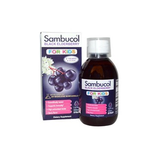 พร้อมส่ง Sambucol, Black Elderberry Syrup, For Kids, Berry Flavor, 7.8 fl oz (230 ml)