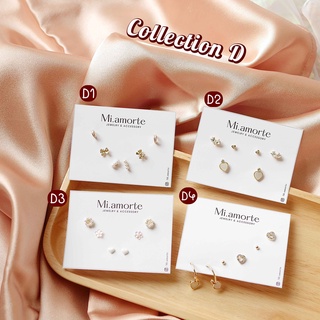 Mi.amorte ♡ ต่างหูก้านเงินแท้ S925 ♡ Set collection D