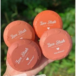 🍑พร้อมส่ง**บลัชออนสีพีช สีส้ม🍊🍑  KISS BEAUTY LOVE BLUSHER #83275