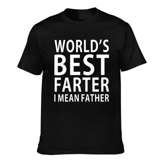 T-shirt  เสื้อยืด พิมพ์ลาย WorldS Best Farter I Mean Father แฟชั่นสําหรับผู้ชายS-5XL