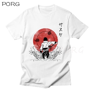 【Hot】   Naruto Uchiha Sasuke Itachi Tshirt Men Short Sleeve Anime High Quality Streetwear T Shirts Summer Style Cotton T