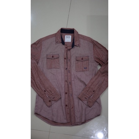 เสื้อเชิ้ตผู้ชาย Guy Laroche size M ของแท้💯%
