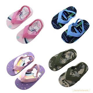 LAA6-Toddler Flip Flops Shoes,Little Kid Sandals with Back Strap