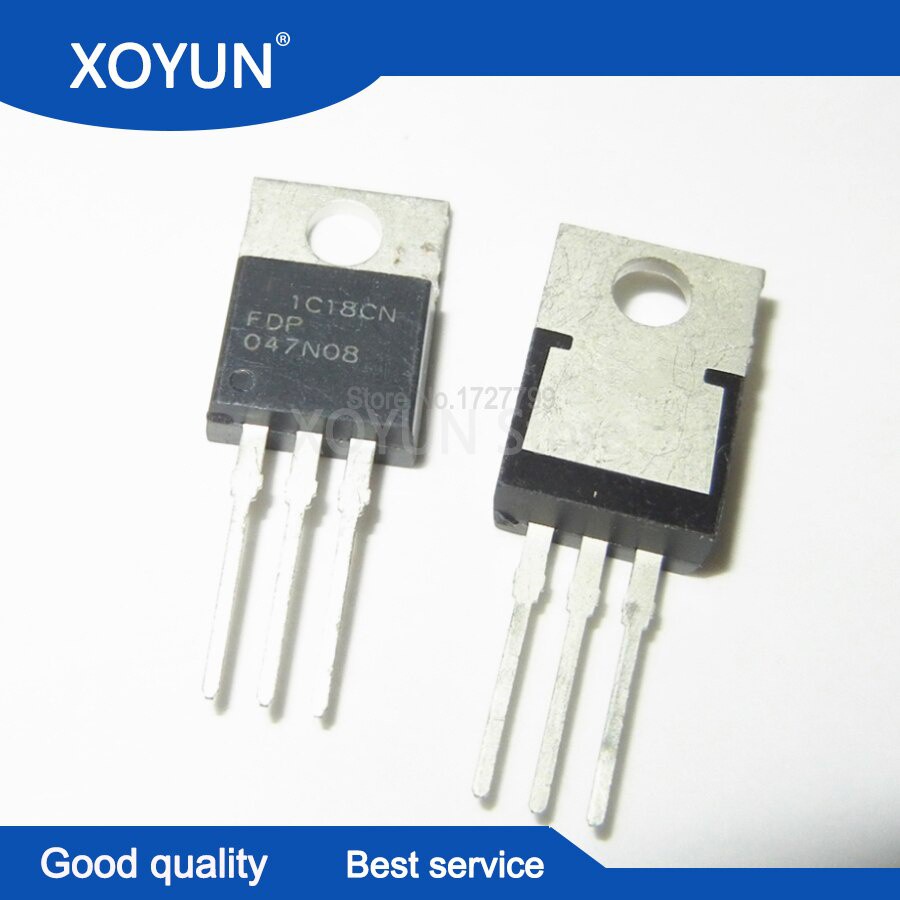 5PCS FDP047N08 047N08 TO-220 ใหม่เอี่ยม