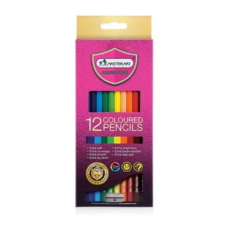 Master Art (มาสเตอร์อาร์ต) สีไม้ ดินสอสีไม้ แท่งยาว Premium Grade 12 สี ดินสอสีไม้มาสเตอร์อาร์ต