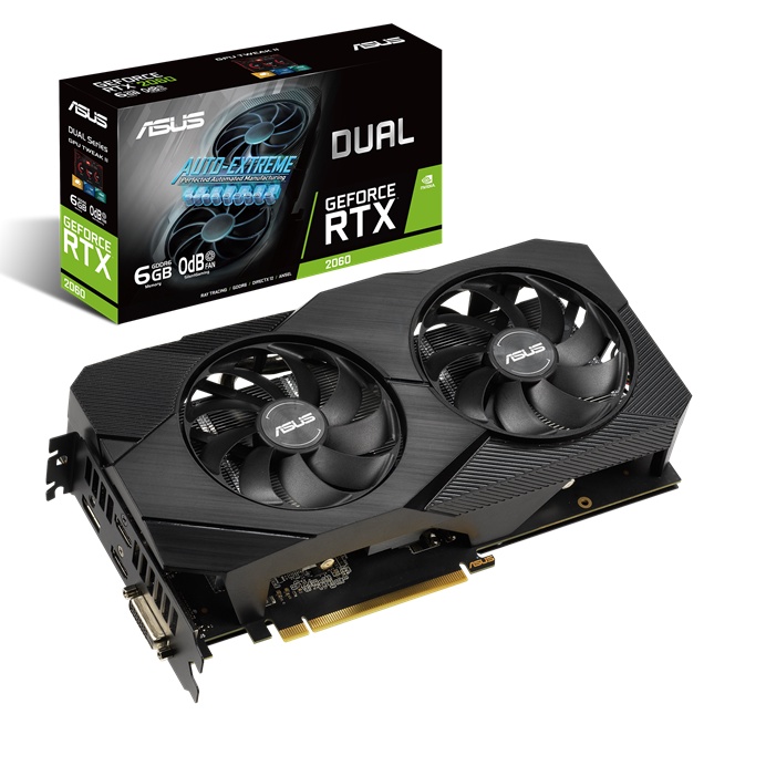 (พร้อมส่ง) ASUS VGA GEFORCE RTX 2060 DUAL EVO O6G - 6GB GDDR6 การ์ดจอ rtx 2060 มือสอง ประกันศูนย์ไทย