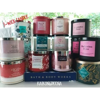 เทียนหอม 3 ไส้ 🕯️(3-Wick Candle) Bath & Body Works | หอมฟุ้ง เติมบรรยากาศสุดพิเศษ