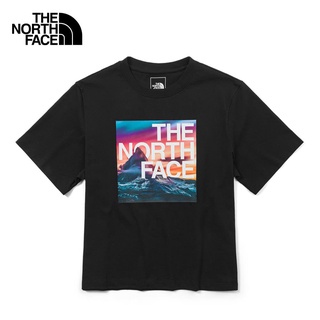 THE NORTH FACE W S/S BOX MOUNTAIN TEE -AP TNF BLACK เสื้อยืดแขนสั้น เสื้อยืด เสื้อผ้าผู้หญิง