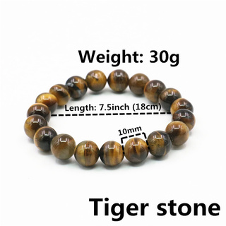 หินแท้ พลอยตาเสือ ไทเกอร์อาย เกรดพรีเมียม ขนาด 10 มม.Tiger-eye