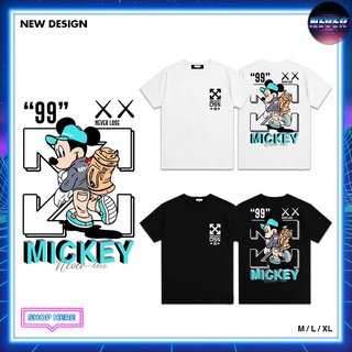 T-shirt  เสื้อยืดสกรีนลายแนวสตรีท Mickey99🔥 Neverlose  เสื้อผู้ชาย/ผู้หญิง  oversize SMLS-5XL