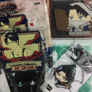 JAPAN ATTACK OF TITAN Anime Banpresto แสตรปยาง พวงกุญแจ เอเรน ลีไว ผ่าพิภพไททัน อนิเมะ การ์ตูน ญี่ปุ่น มังงะ