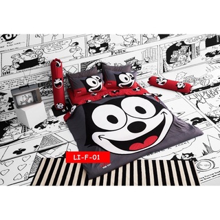 (รวมลาย)Lotus ชุดผ้าปูที่นอน ขนาด 6ฟุต+ผ้านวม รุ่นImpression Pop-Art ยี่ห้อโลตัสลายการ์ตูน Felix The Cat