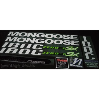 สติกเกอร์รูปลอก MONGOOSE IBOC zero-g pro SX