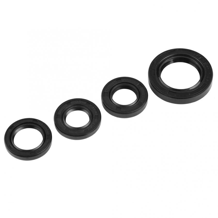 4 Pcs Engine Crankshaft Gear Crank Case Oil Seal for most GY6 50cc 139 QMB Scooters Accessories Engi