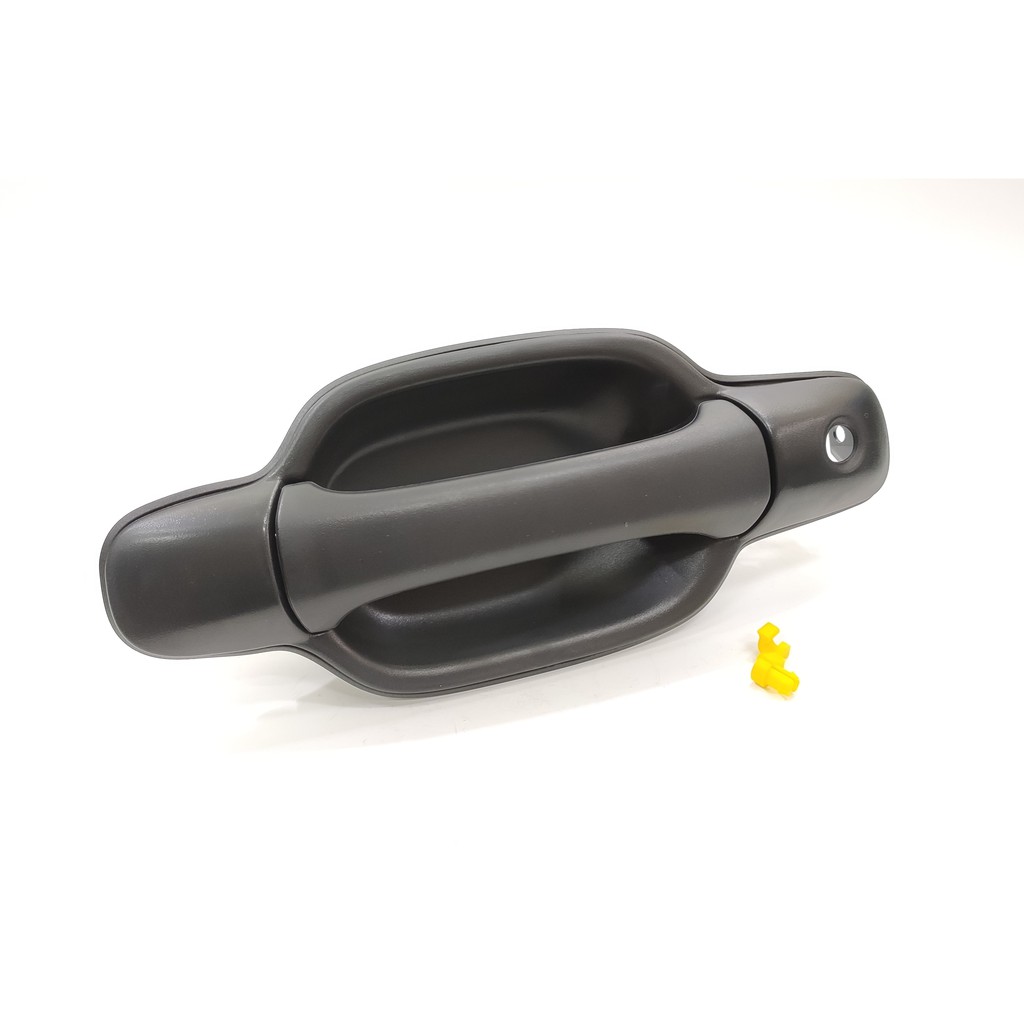 มือเปิดประตูอันนอก ISUZU D-MAX'03-'11 หน้าซ้าย,ขวา (สีดำ-ลายหนัง) #A143