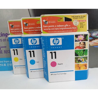 HP 11 C,M,Y Ink Cartridge (C4836A C4837A C4838A) HP 10 4844 a nobox