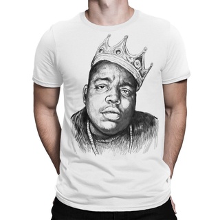 Hq9y【พร้อมส่ง】ใหม่ เสื้อยืด ผ้าฝ้าย พิมพ์ลาย Biggie Smalls Rap Notorious Big Tee สําหรับผู้ชาย#39; s เสื้อยืดคอกลม แขนสั