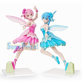 [New/Set] ฟิกเกอร์แท้ Re:Zero - Rem &amp; Ram Fairy Ballet Ver. Sega Premium (SPM) Figure ของแท้ มือ1 ล๊อต JP