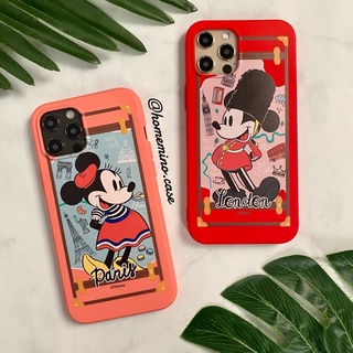 🌈 พร้อมส่ง 💂🏻‍♀️ Disney Mickey Mouse Minnie Mouse Soft Case เคสมิกกี้ เมาส์ ลิขสิทธิ์แท้ (12 Pro)