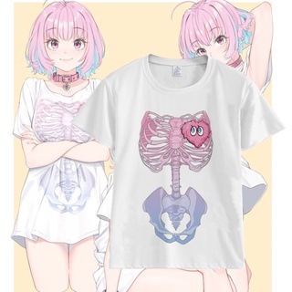 Yumemi Riamu เสื้อยืดคอสเพลย์ แขนสั้น แฟชั่นฤดูร้อน สําหรับผู้ชาย