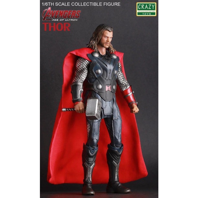 1/6 Scale Thor Hammer Weapon Props Model Fit 12" Action Figure Body Toys Gift 
