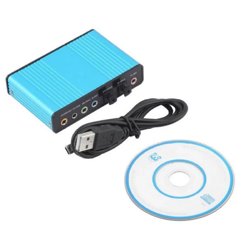 USB SOUND CARD digital optical audio 5.1 6CH ราคา ถูกที่สุด ดีลบีเคเค แกลเลอรีภาพที่ 2