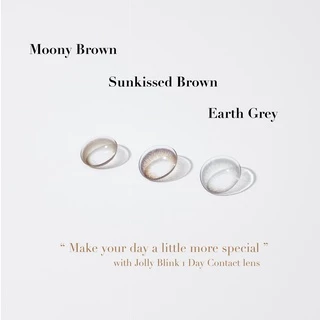 คอนแทคเลนส์รายวัน Jolly Blink แพคเกจรวม 3 สี Moony, Sunkissed, Earth Grey