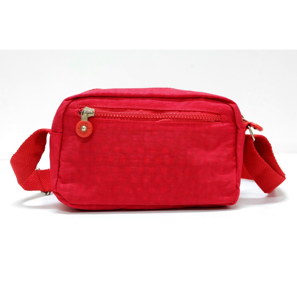 LK กระเป๋าสะพายข้าง ผ้าร่มขนาด 8 นิ้ว มีทั้งหมด 4 ซิป กระเป๋าสไตล์คิปลิ้งค์ ทรงสปอร์ต มีหลายสี ( LK-531) - รูปที่ 5