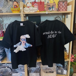 💙แท้💯% พร้อมส่ง ADLV BABY FACE SKYDIVING SHORT SLEEVE T-SHIRT BLACK