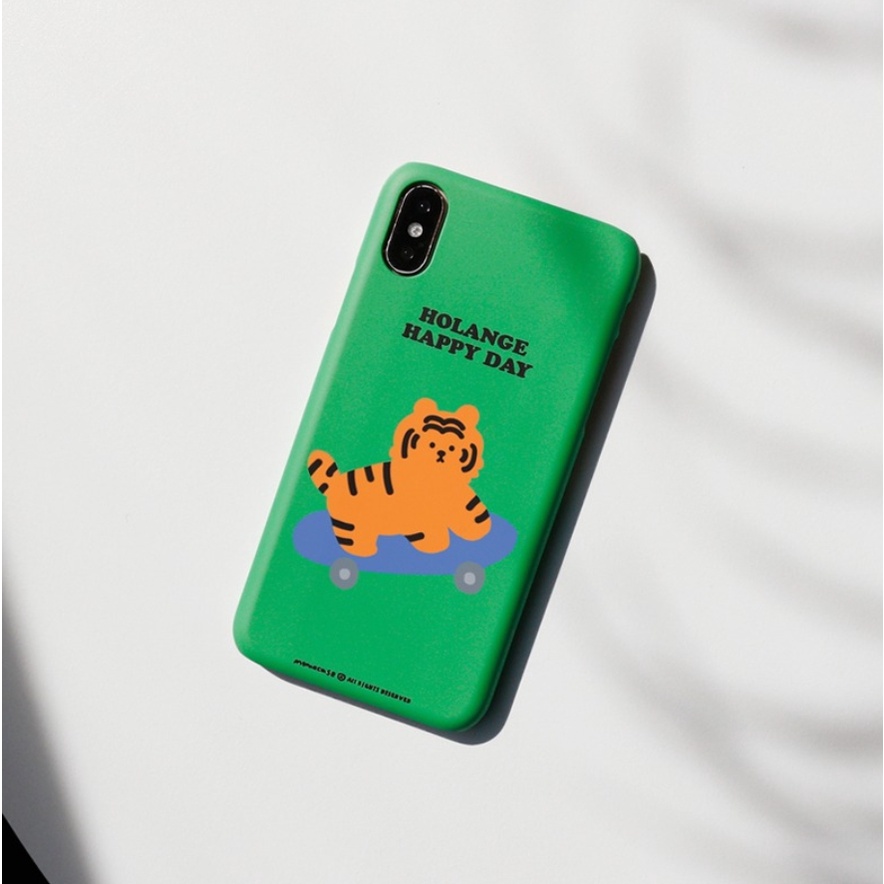 【Korean Phone Case】 Skater Tiger 5 Types Slim Card Cute Protective shockproof Hand Made Unique Design SAMSUNG Galaxy Note 20 s21 Ultra Apple Compatible for iPhone 8 xs xr 11pro 11 12 12pro mini Korea