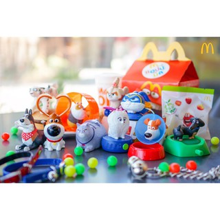 The secret life of pets Happy Meal MC Donald Toy 2019 เรื่องลับแก๊งขนฟู 2