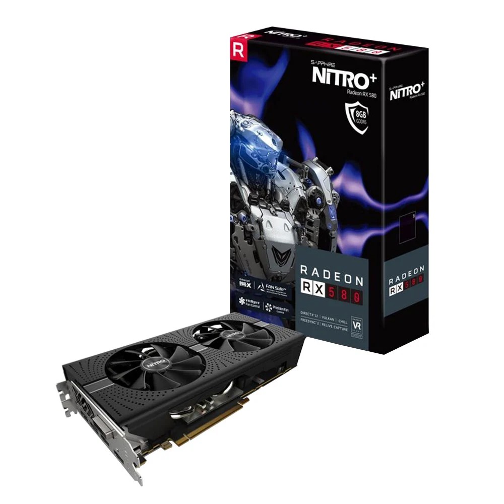 Sapphire Amd Video Card Radeon Rx 580 4gb 256bit Gaming Graphics Cards ...