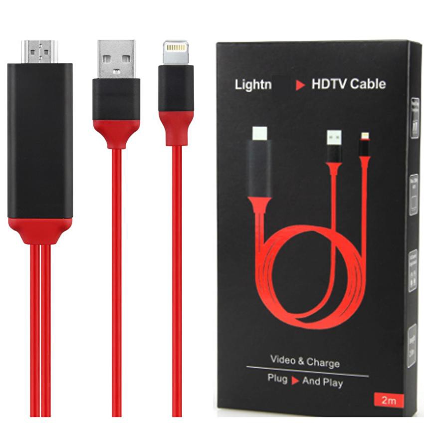 (รองรับ ios11) Lightning HDTV HDMI Cable สายเชื่อมต่อ HDTV cable อุปกรณ์เชื่อมต่อสัญญาณภาพและเสียงไป
