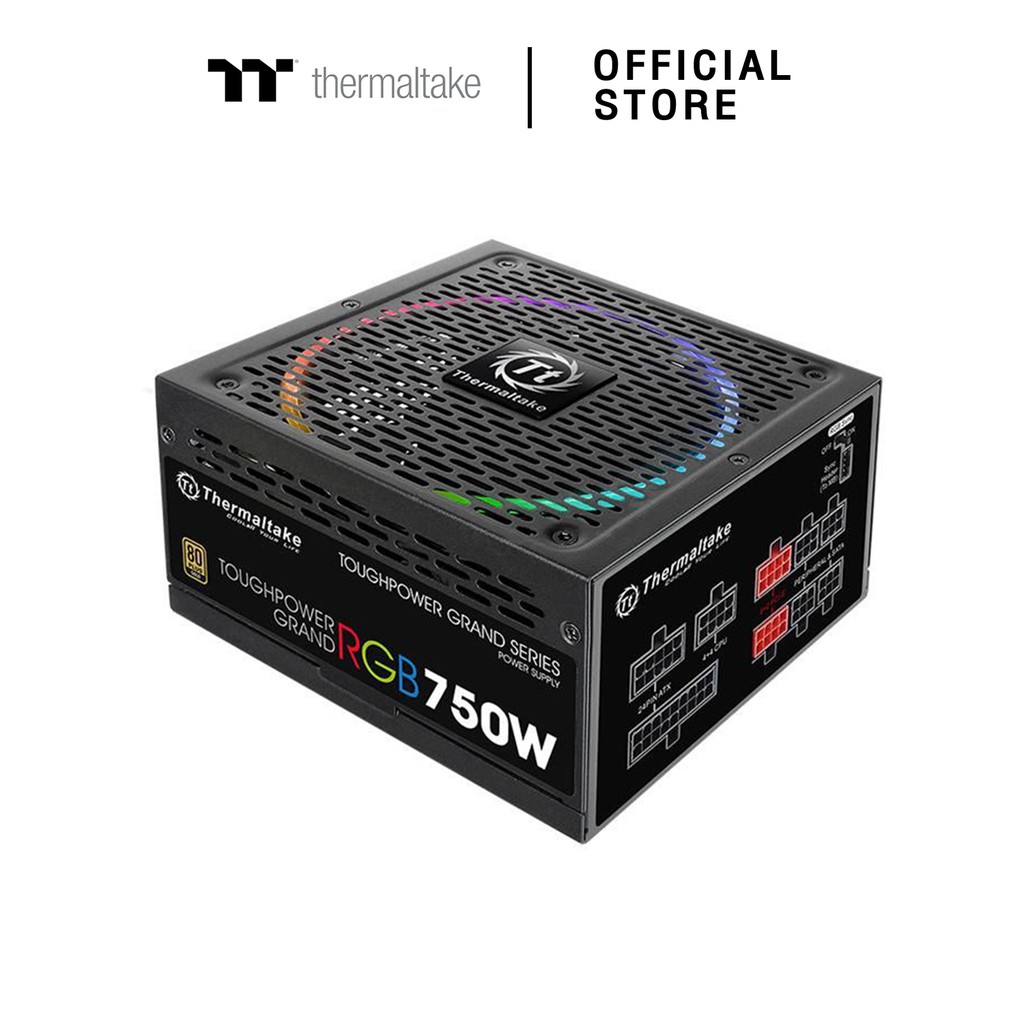 Thermaltake Toughpower Grand RGB 750W Gold (RGB Sync Edition) (PS-TPG ...