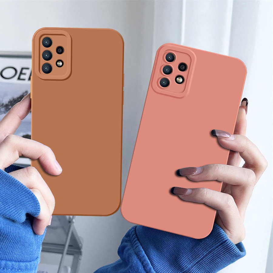 เคสกำมะหยี่ขอบเหลี่ยม Samsung Galaxy A12 A13 A23 A33 A53 A54 A73 A52 A52s 5G A03 A15 A25 S22 S23 S24 Ultra Plus เคสซิลิโคน เคสมือถือ ​แบบซิลิโคน