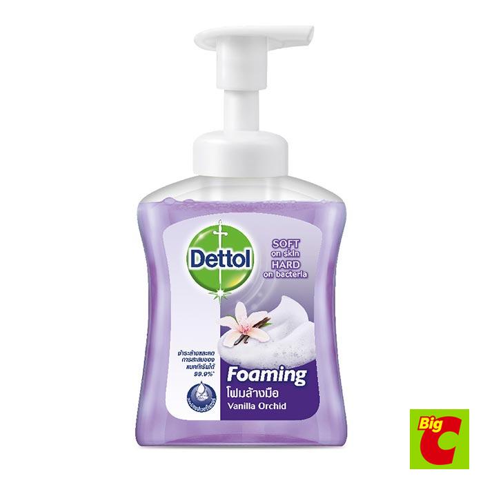 เดทตอล Antibacterial Foaming Handโฟมล้างมือแอนตี้แบคทีเรีย สูตรวานิลลาออร์คิด 250มล.Dettol WashVanilla OrchidFormul