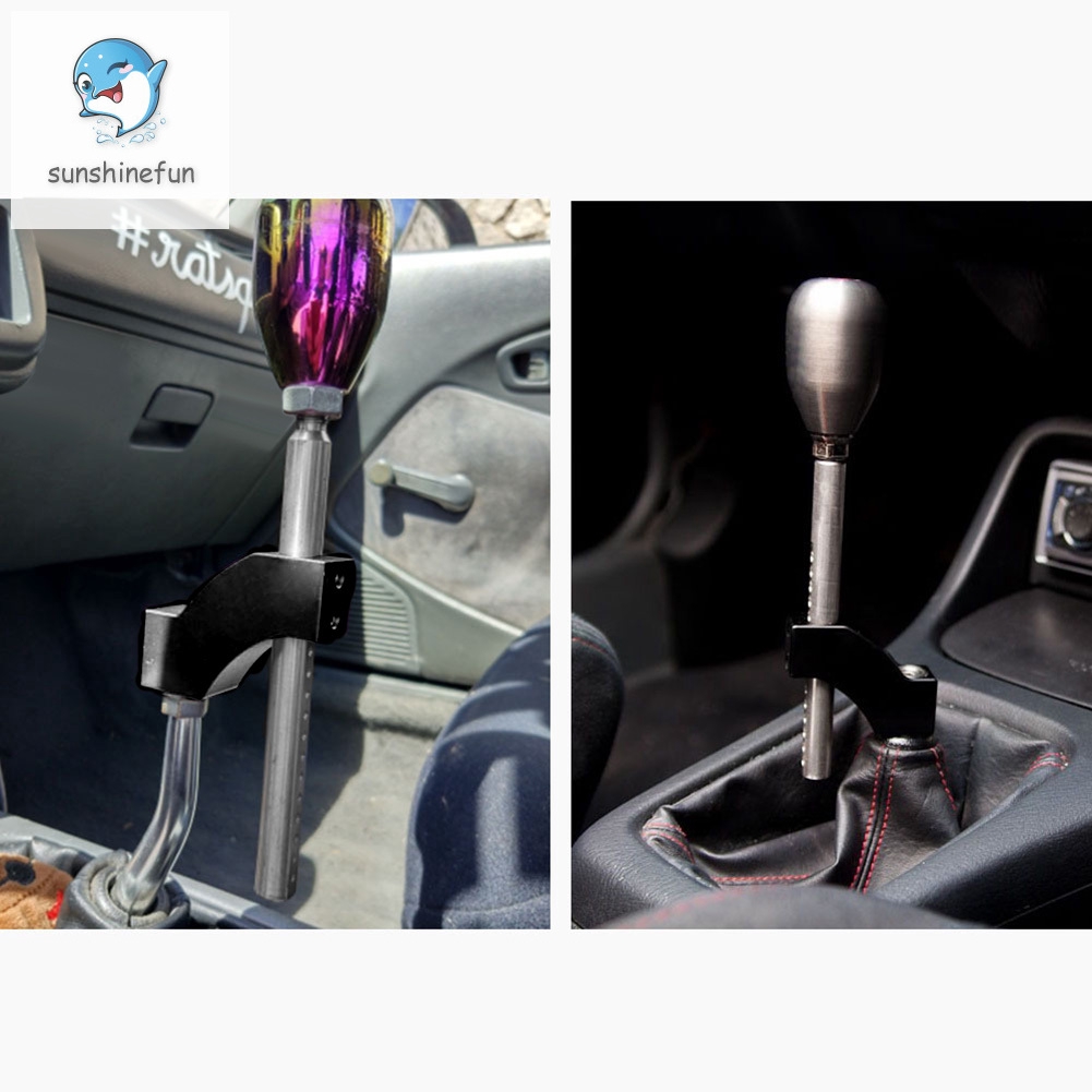 Car Aluminum Shift Knob Extension Lever Extender Adjustable Height Gear