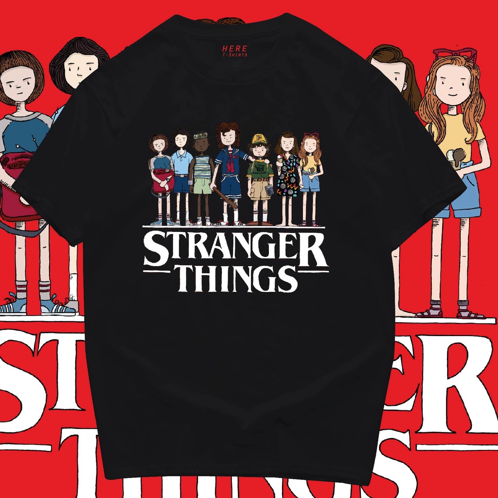 (ยูนิเซ็กซ์) เสื้อ stranger things T-shirt  COTTON 100 %