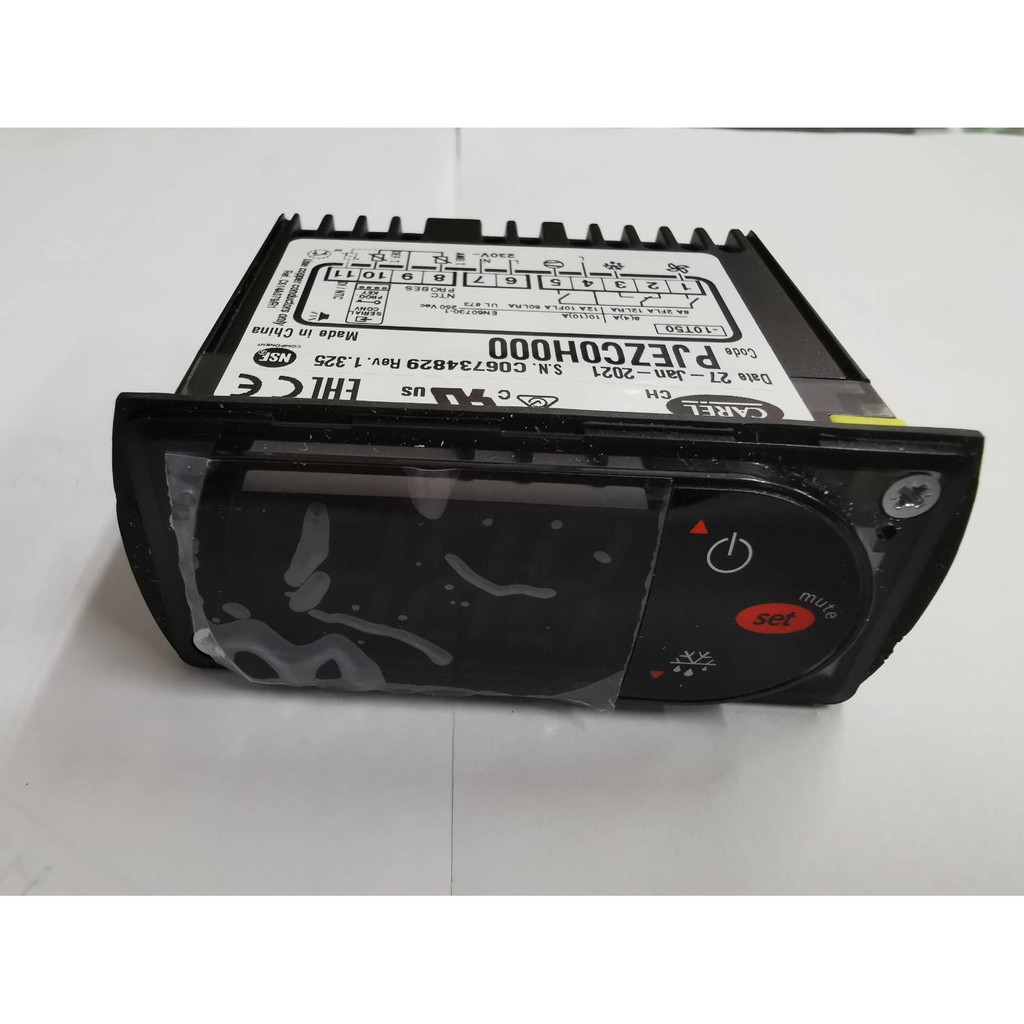 เทอร์โมตู้แช่ freeze เย็นจัด ยี่ห้อ CAREL รุ่น PJEZC0H000 พร้อมสายเซ็นเซอร์ 2 เส้น