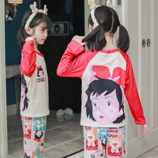 ลด10% โค้ด DDXDECW4 ชุดนอนเด็กผู้หญิงพิมพ์ลายการ์ตูนใหญ่100cm-150cm เนื้อผ้านิ่มใส่สบาย พร้อมส่งจากไทย