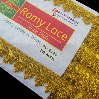 ดิ้นทอง Romy No.9225 นำเข้าจากอินเดีย ยาว 20 เมตร