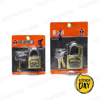 (2 ไซส์) ชุดแม่กุญแจทองเหลือง Eeli Lock กุญแจล็อคบ้าน