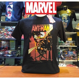 เสื้อยืดMarvel ลิขสิทธิ์แท้ลาย AntMan สีดำ(mvx-188)