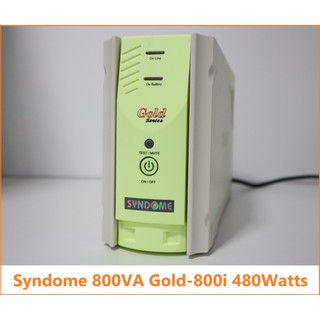 Syndome 800VA Gold-800i 480Watts  มีแบตพร้อมใช้ อุปกรณ์สำรองจ่ายไฟ มือสอง