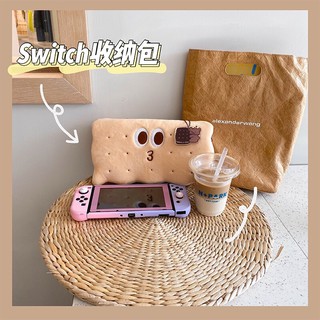 น้องขนมปัง กระเป๋าใส่ Nintendo Switch มีทั้งรุ่น Lite /Switch แถมฟิล์มกระจก+ปุ่มอนาลอค