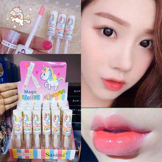 เมจิกลิปออย ยูนิคอร์น สีระเรื่อย สวยสุขภาพดี ราคาหลักสิบ Magic Lip Oil Unicorn ขนาด 5 กรัม