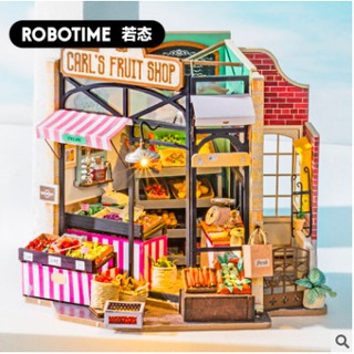 บ้านตุ๊กตาDIY : ROBOTIME : Ruotai diy hut DG142