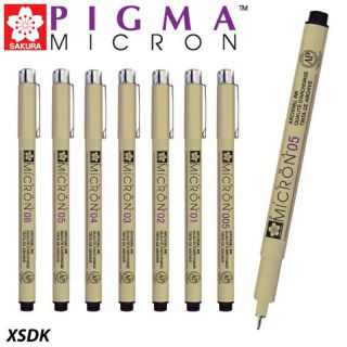 ปากกาตัดเส้น SAKURA PIGMA  MICRON PEN &amp; PIGMA BRUSH